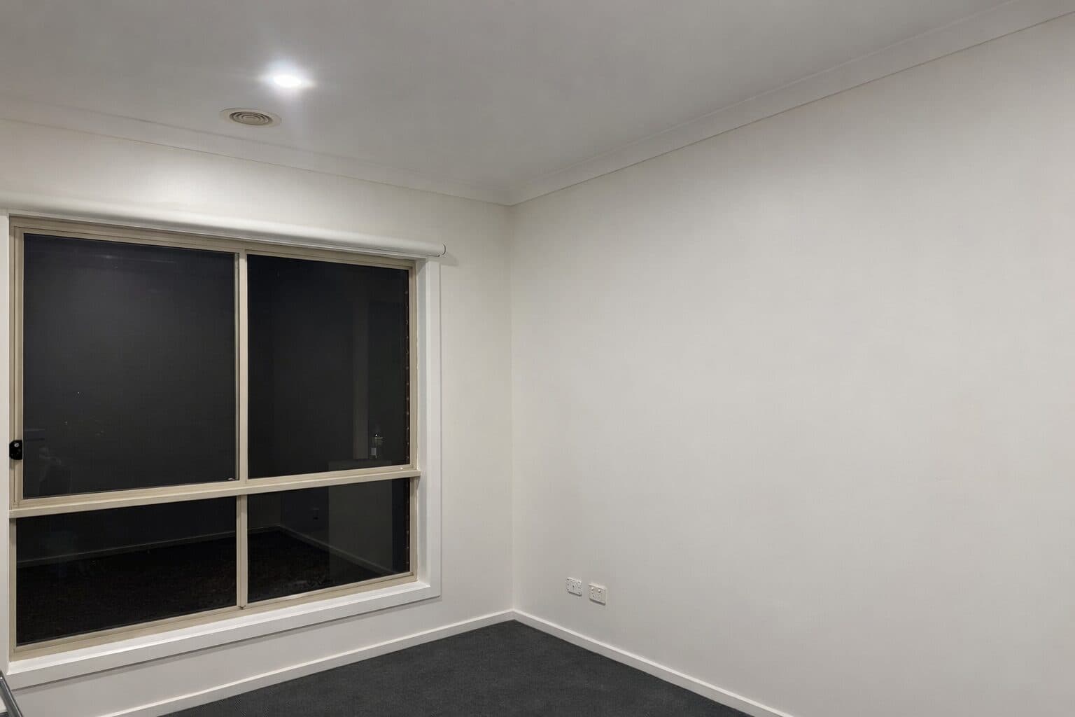 After — freshly painted VIC bedroom interior with crisp white walls and ceiling by VD Painting